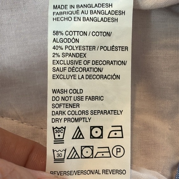 Izod‎ Straight Leg Flat Front Chino Pants Mens Size 36x30 Dusty Rose - Picture 10 of 11